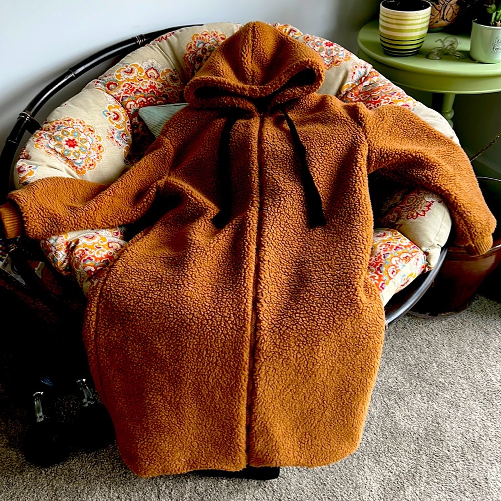 Long teddy jacket
